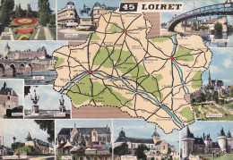 45, Loiret, Carte Départementale - Other & Unclassified