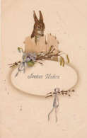 Sretan Uskrs , Happy Easter , Bunny Rabbit Kaninchen , Goat Willow 1921 - Pâques