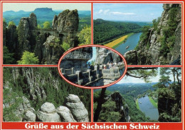 3 AK Germany /  Sachsen * Ansichten Der Sächsischen Schweiz - Dabei Auch Die Stadt Königstein Mit Der Festung * - Königstein (Sächs. Schw.)