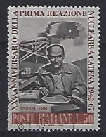 Italy 1967  25 Jahrestag Der Ersten Nuklearen Kettenreaktion (o) Mi.1249 - 1961-70: Used