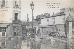 PARIS - La Crue De La Seine - La Rue Gros  Le 29 Janvier 1910 - Paris Flood, 1910