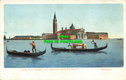 R621215 Isola Di S. Giorgio Con Gondola Dalla Piazzetta. Venezia. Ed. Fratelli G - Mondo