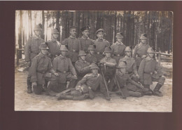 CPA - Militaria - Carte-photo WW1 - Chasseurs Saxons Avec Mitrailleuse MG08 - Reggimenti