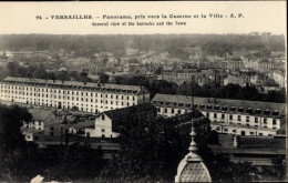 CPA Versailles Yvelines, Panorama Aufgenommen In Richtung Der Kaserne Und Der Stadt - Other & Unclassified