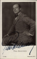 CPA Schauspieler Paul Heidemann, Portrait, Autogramm - Acteurs