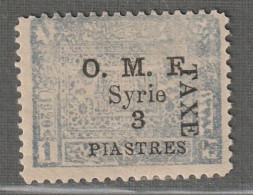 SYRIE - TAXE N°16 * (1921) - Portomarken