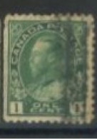 CANADA - 1912, KING GEORGE V STAMP WITH PRINTING ERROR AT BOTTOM RIGHT CORNER, USED. - Usados