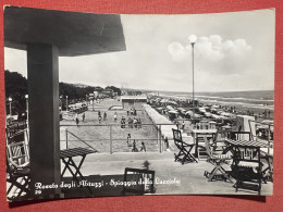 Cartolina - Roseto Degli Abruzzi ( Teramo ) - Spiaggia Dalla Lucciola - 1956 - Teramo