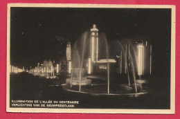 C.P. Bruxelles = Exposition 1935 : Allée  Du  Centenaire  :  Illumination - Brussel (Stad)