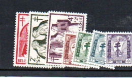 BELGIUM -1956- ANTI TB FUND SET OF 6 MINT NEVER HINGED,  SG CAT £43+ - Ongebruikt