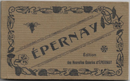 TRES BEAU CARNET D'EPERNAY EN TRES BON ETAT (COMPLET 18 CARTES) EDITION DES NOUVELLES GALERIES D'EPERNAY. - Epernay