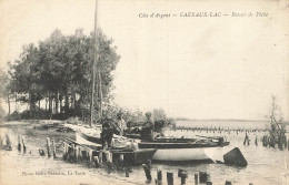 D8612 Cazeaux Lac Retour De Pèche - Other & Unclassified