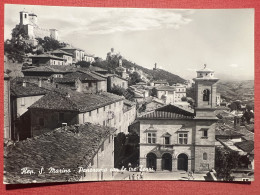 Cartolina - Repubblica Di San Marino - Panorama Con Le Tre Torri - 1964 - Unclassified