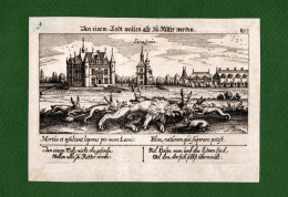 ST-FR Château De Chenonceau 1630~ Súionfeaún Daniel Meisner - Estampas & Grabados