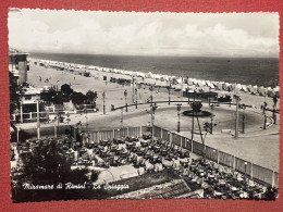 Cartolina - Miramare Di Rimini - La Spiaggia 1959 - Rimini