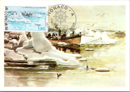 CARTE MARINE NAVIRE - Carrière D'un Navigateur - Carte Philatélique Avec Timbre Monaco 1977 - Altri & Non Classificati