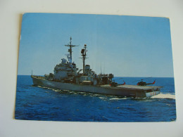 INCROCIATORE CAIO DUILIO     NAVE   SHIP   MARINA  MILITARE  WARSHIP    VIAGGIATA COME DA FOTO - Krieg