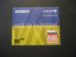 Österreich 2022- Hilfe Für Die Ukraine, Unicef, Nachbar In Not, Nennwert 100 Und 200 Ct. ** Ungebraucht - Ungebraucht