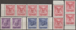 07/ Pof. 103-105, Border Pairs - Unused Stamps