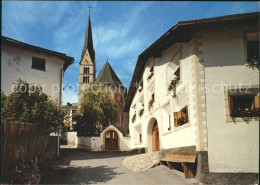 11701718 Sta Maria Muestair Dorfpartie Mit Kirche Sta. Maria Val Muestair - Otros & Sin Clasificación