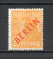 ALLEMAGNE BERLIN    N° 10   NEUF AVEC CHARNIERE   COTE 65.00€   ZONES AAS SURCHARGE ROUGE BERLIN - Unused Stamps