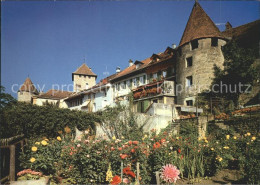 11701611 Murten Morat Altstadtpartie Mit Mittelalterl Wehrturm Und Schloss Murte - Other & Unclassified