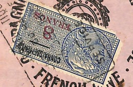 Connaissement D'Oakland Pour Marseille 1935 Avec Timbres Valeur 8 Francs Vert Bleu, Noir Et Rouge - Cartas & Documentos