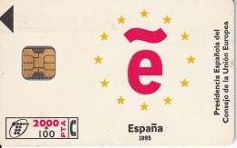 CP-072/1 TARJETA DE UNION EUROPEA DE TIRADA 1000000 CHIP F-3B - Commémoratives Publicitaires