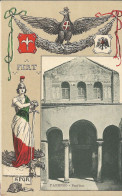 Cpa Parenzo, Porec  Croatie, Collection FERT, Devise Et Blason De La Maison De Savoie, Basilica - Croazia