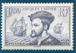 CPM Prêt à Poster Jacques Cartier, Timbre Oeuvres De La Marine 1946 - Listos A Ser Enviados: Otros (1995-...)