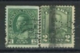 CANADA - 1912/28, KING GEORGE V STAMPS SET OF 2, USED. - Gebruikt