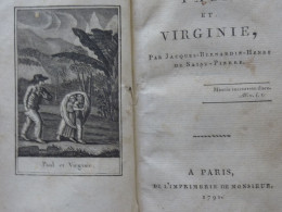 Paul Et Virginie Par Jacques-Bernardin-Henri De Saint-Pierre, 1791, Frontispice - 1701-1800