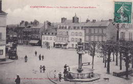 Vimoutiers (61 Orne) La Fontaine Et Place Cour Aux Moines - Coll. Bunel - Autres & Non Classés