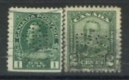 CANADA - 1912/28, KING GEORGE V STAMPS SET OF 2, USED. - Oblitérés