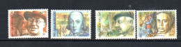 BELGIUM -1986 - CELEBRITIES SET OF 4  MINT NEVER HIGED ,  SG CAT £7.30 - Neufs