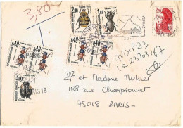 Env. Entière - Avoriaz Pour Paris 18ème  - Oblitérée Du 20-03-1997 Taxée Par Paris18 à 7,60 Frs - Storia Postale