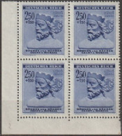 17/ Pof. 105, Corner 4-block, Print Plate 2 - Unused Stamps