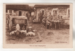 6629, WK I, Feldpost, Rast Auf Einem Bauernhof - War 1914-18