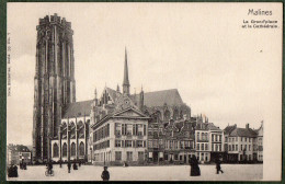 BELGIQUE + MALINES - La Grand'place Et La Cathédrale - Mechelen