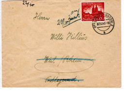 Lettre Avec Timbre N° 749 - Lettres & Documents