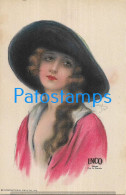 228226 ARGENTINA  ART ARTE WOMAN WITH A HAT PUBLICITY INCO PASTILLA PARA LA DISPEPSIA NO POSTAL POSTCARD - Argentina