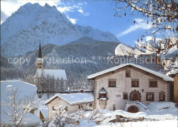 11701074 Scuol Dorfpartie Mit Kirche Scuol - Autres & Non Classés