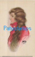 228228 ARGENTINA  ART ARTE WOMAN PROFILE PUBLICITY INCO JARABE DE HIGOS Y SEN NO POSTAL POSTCARD - Argentinien