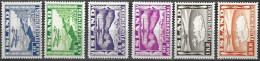 Island Iceland Islande 1934 Airmail Aircraft Michel No. 175-80 (176B,177A) Postfrisch Neuf MNH ** - Nuovi