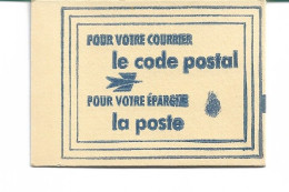 Carnet Non Ouvert      Pour Votre Courrier  Le Code Postal  Pour Votre épargne La Poste    06200 NICE - Bmoques & Cuadernillos
