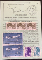 FRANCE 1986  - Ordre De Réexpédition Définitif  - Affranchissement Farman Et Liberté 48 F ( 213) - Postdokumente