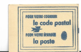 Carnet Non Ouvert      Pour Votre Courrier  Le Code Postal  Pour Votre épargne La Poste  06200 NICE - Blocchi & Libretti