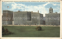 11700963 Chicago_Illinois Michigan Avenue Harvester Building Congress Hotel Anne - Other & Unclassified