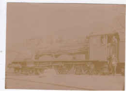 Photo De Particulier Albuminée Chemin De Fer Trains Locomotive Immatriculé EST Modèle A Identifier   Réf 30271 - Treinen