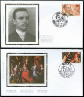 FDC SOIE / ZIJDE 2569/70 - 13/08/1994 - Commémorations (2 Plis, Oblitération 1140 Bruxelles) - 1991-2000